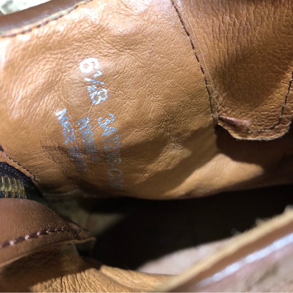 FRYE Cognac Tyler Engineer Brown Leather Ankle Boots 6.5 - Picture 8 of 10